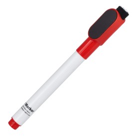 Whiteboardmarker met magneet en wisser-Rood