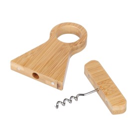 Wijnflessenhouder Vincio | Gerecycled bamboe-Bruin