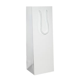 Wijnflestas - papier - 12 x 25 cm - katoenen koord