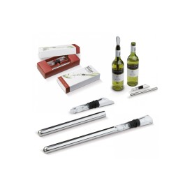 Wijnkoeler stick - RVS en siliconen - in geschenkverpakking