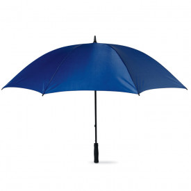 Windbestendige golfparaplu handmatig open-Blauw-Zonder opdruk