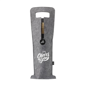 Wine Bag-to-Give GRS RPET wijntas-Grijs