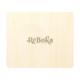 Wood Ice ijskrabber - hout - met beschermlaag - vierkante vorm