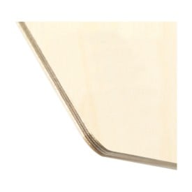 Wood Ice ijskrabber - hout - met beschermlaag - vierkante vorm