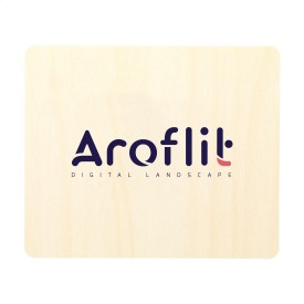 Wood Ice ijskrabber - hout - met beschermlaag - vierkante vorm