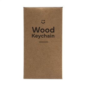 Woodkey ronde sleutelhanger - beukenhout - 3.9 cm ⌀