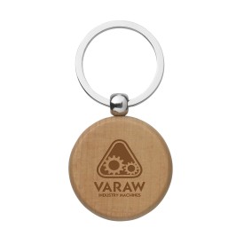 WoodKey Circle sleutelhanger-Houtbruin