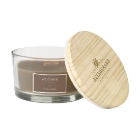 Wooosh Flame Scented Candle Dark Amber-Bruin