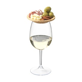 Wooosh Piccolo Bamboo Wine Glass Topper-Houtbruin