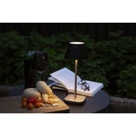 Wooosh RCS Luzia tafellamp - gerecycled kunststof en aluminium - oplaadbaar