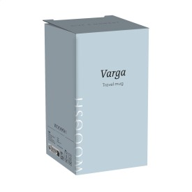 Wooosh RCS Varga koffiebeker 400ml - gerecylced RVS - dubbelwandig - lekvrij - met draaglus