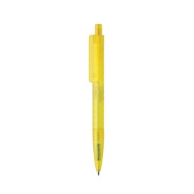 X3 GRS gerecycled PC plastic pen frosted-Geel