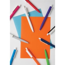 X3 balpen - kunststof - blauwe inkt - smooth touch