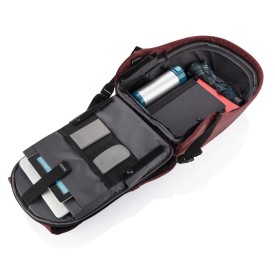 Bobby Hero small rugzak - 10,5L - rPET polyester - USB poort - laptopvak - anti diefstal