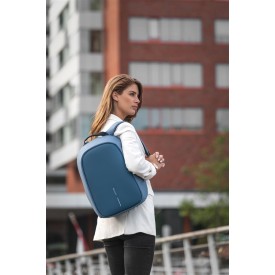 Bobby Hero small rugzak - 10,5L - rPET polyester - USB poort - laptopvak - anti diefstal