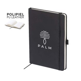 Xeria notitieboek - A5 - PU - 100 vellen - elastieksluiting en bladwijzer - hardcover