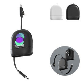 Xoopar ICE-R 60W - gerecycled plastic - uittrekbare USB-C en Lightning Kabel