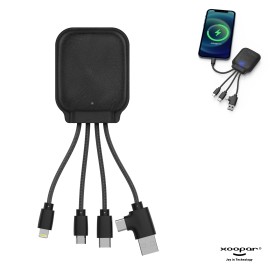 Xoopar Iné Gamma powerbank - 3.000mAh - recycled leer - NFC-functie