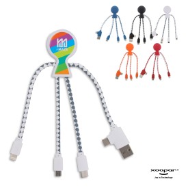 Xoopar Mr Bio oplaadkabel - rPC - 3 verschillende connectoren
