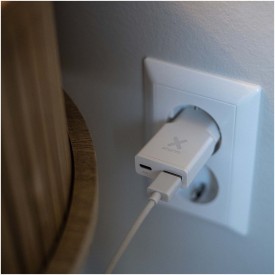 Xtorm SlimLine oplader 25 W - USB-A & USB-C - gerecycled kunststof