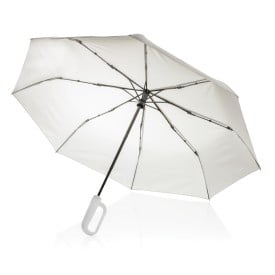Yara 21" AWARE™ RPET paraplu in unikleur met karabijn hendel-Beige