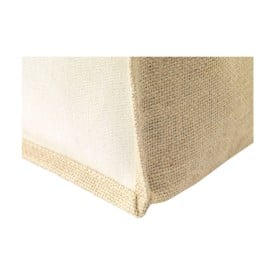 Yucatan shopper - jute en organisch canvas - 320 g/m2 - 30 x 33 x 19 cm - GOTS - korte en lange hengsels