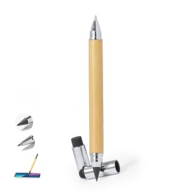 Zack potlood/pen - bamboe - oneindige punt - in katoenen zakje