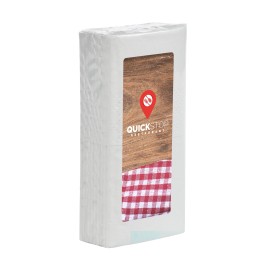 Zakdoekjes in folie met etiket-Wit