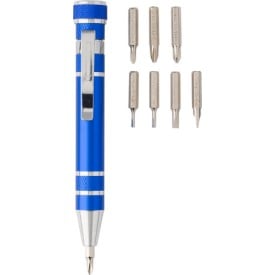 Olivia 2 in 1 zaklamp - aluminium - met schroevendraaier - magneet - LED
