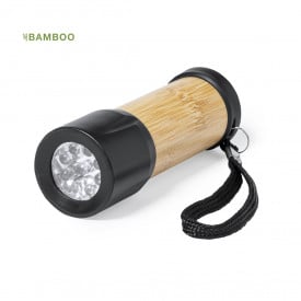Freddie zaklamp - bamboe/ABS - bevestegingsriem - LED