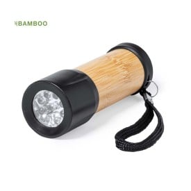 Freddie zaklamp - bamboe/ABS - bevestegingsriem - LED
