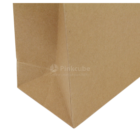 Luxe papieren kraft tas 180 g/m² - A4+ - bruin - met omslag - papieren koord