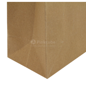Luxe papieren kraft tas 180 g/m² - A3 liggend - bruin - met omslag - papieren koord