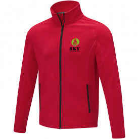 Zelus heren fleece jas-Rood