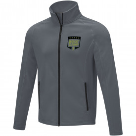 Zelus heren fleece jas-Storm grey