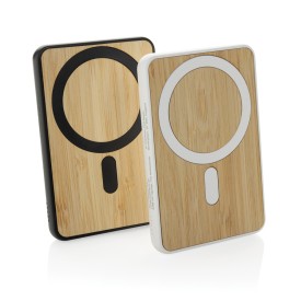 Zen powerbank - 5.000mAh - bamboe - magnetisch opladen