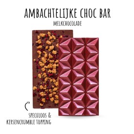 Zen Tea & Choco box small - ambachtelijke chocoreep - 2 smaken thee - in verzenddoos