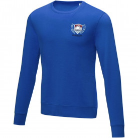 Zenon heren sweater met ronde hals-Blauw