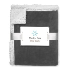 Plaid - 200gr/m² - polyester/sherpa - met lint