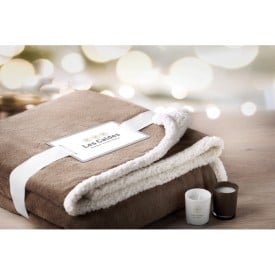 Plaid - 200gr/m² - polyester/sherpa - met lint