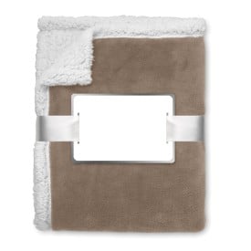 Plaid - 200gr/m² - polyester/sherpa - met lint