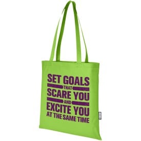 Zeus GRS gerecycled non woven conferentiedraagtas 6 l-Lime