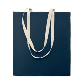 Zevra colour katoenen boodschappentas-Donker marineblauw