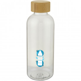 Ziggs waterfles 650 ml - gerecycled plastic - enkelwandig - bamboe dop