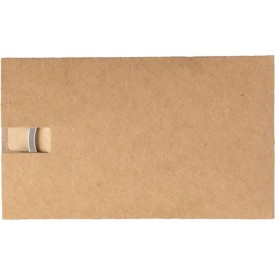 Huis sleutelhanger - zink en bamboe - 4.8 cm - gat aan bovenzijde