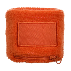 Zip Zweetbandje met label-Oranje
