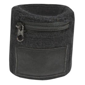 Zweetbandje - katoen - 5.3 x 3 cm - ritsvakje - met label