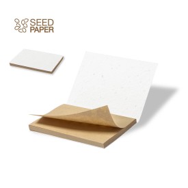 Zomek memoblok - 10 x 7.5 cm - 50 plakbriefjes - zaadpapier