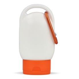 Zonnebrandlotion met Karabijnhaak SPF30 Gerecycled Materiaal-Oranje