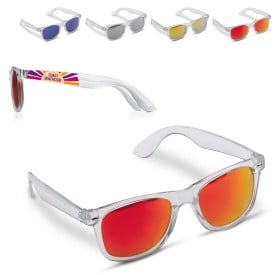 Zonnebril Bradley - UV-400 bescherming - transparant frame - unisex